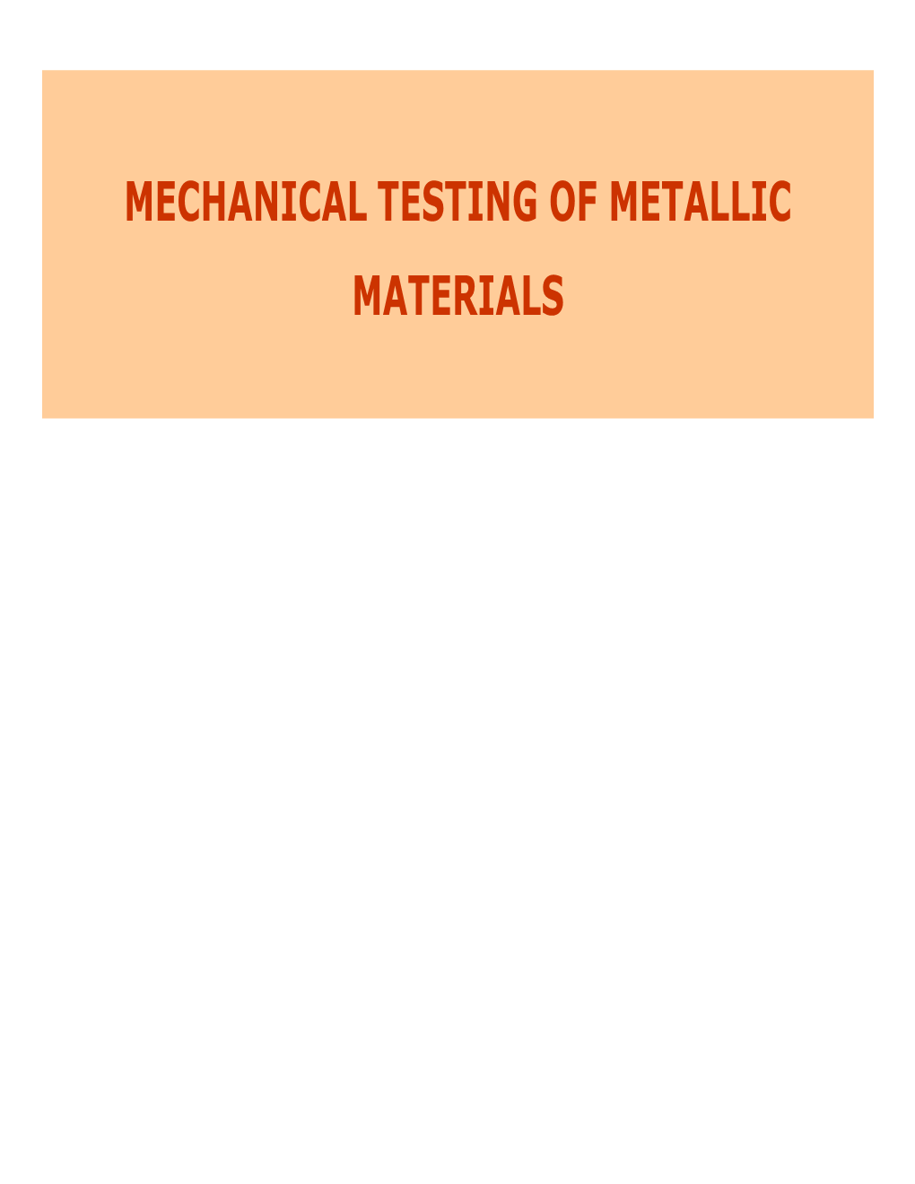 Rockwell Hardness Tests