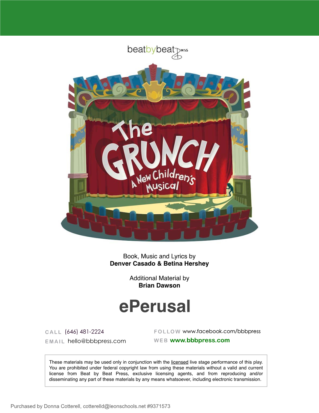 The Grunch Eperusal