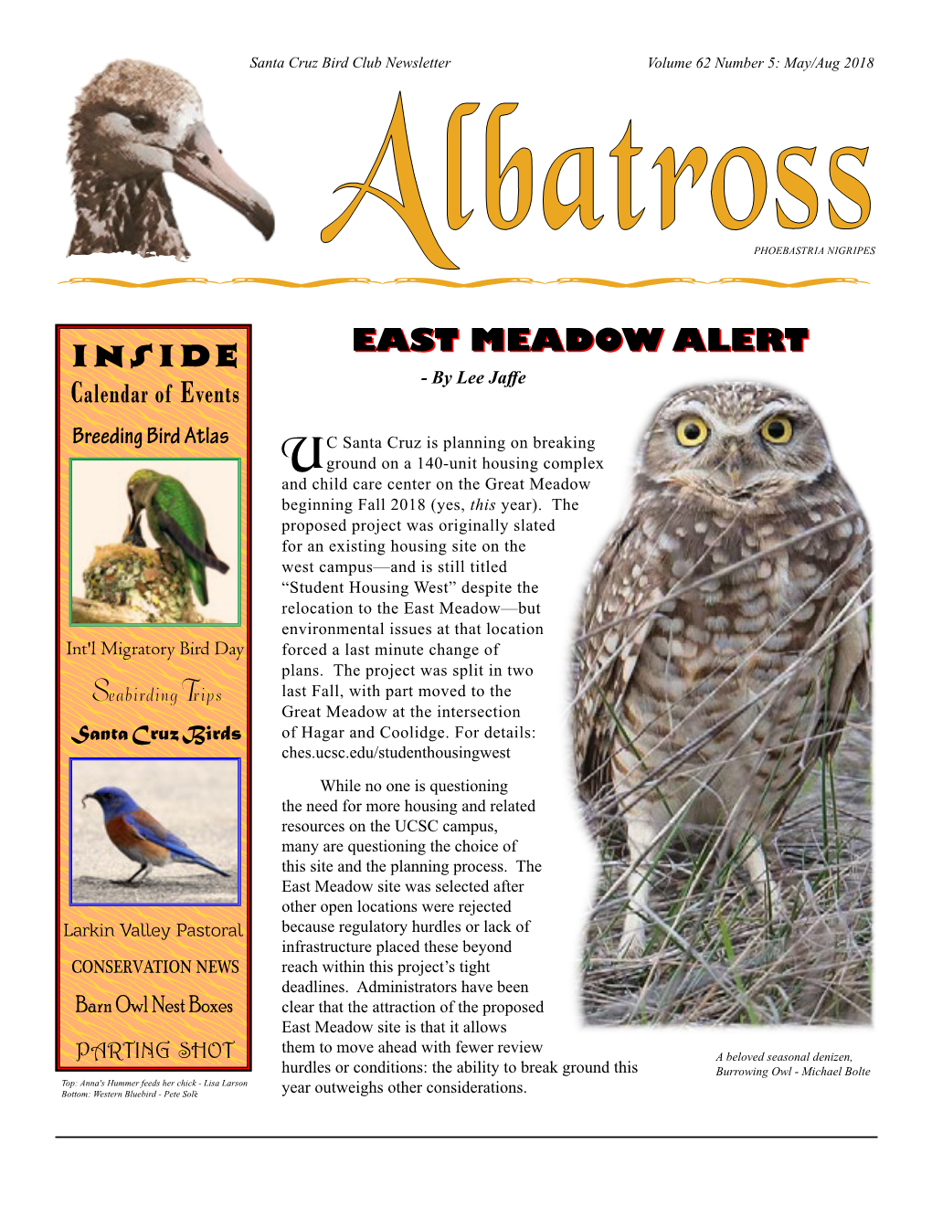 Inside EASTEAST MEADOWMEADOW ALERTALERT - by Lee Jaffe Calendar of Events