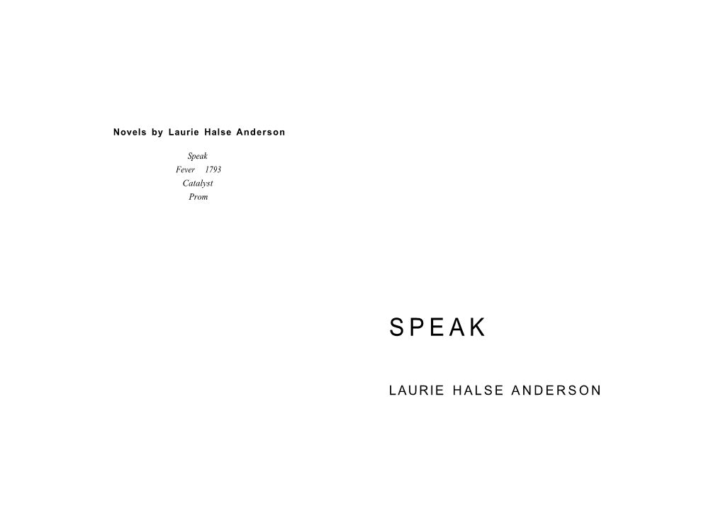 Laurie Halse Anderson