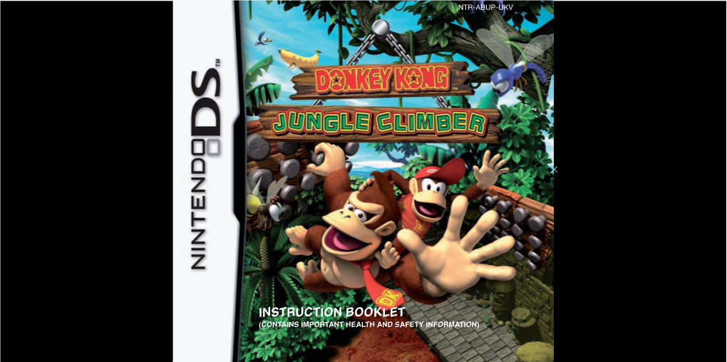 DONKEY KONG JUNGLE CLIMBER Panel on the L Button • Grab with Right Hand Nintendo DS Menu Screen