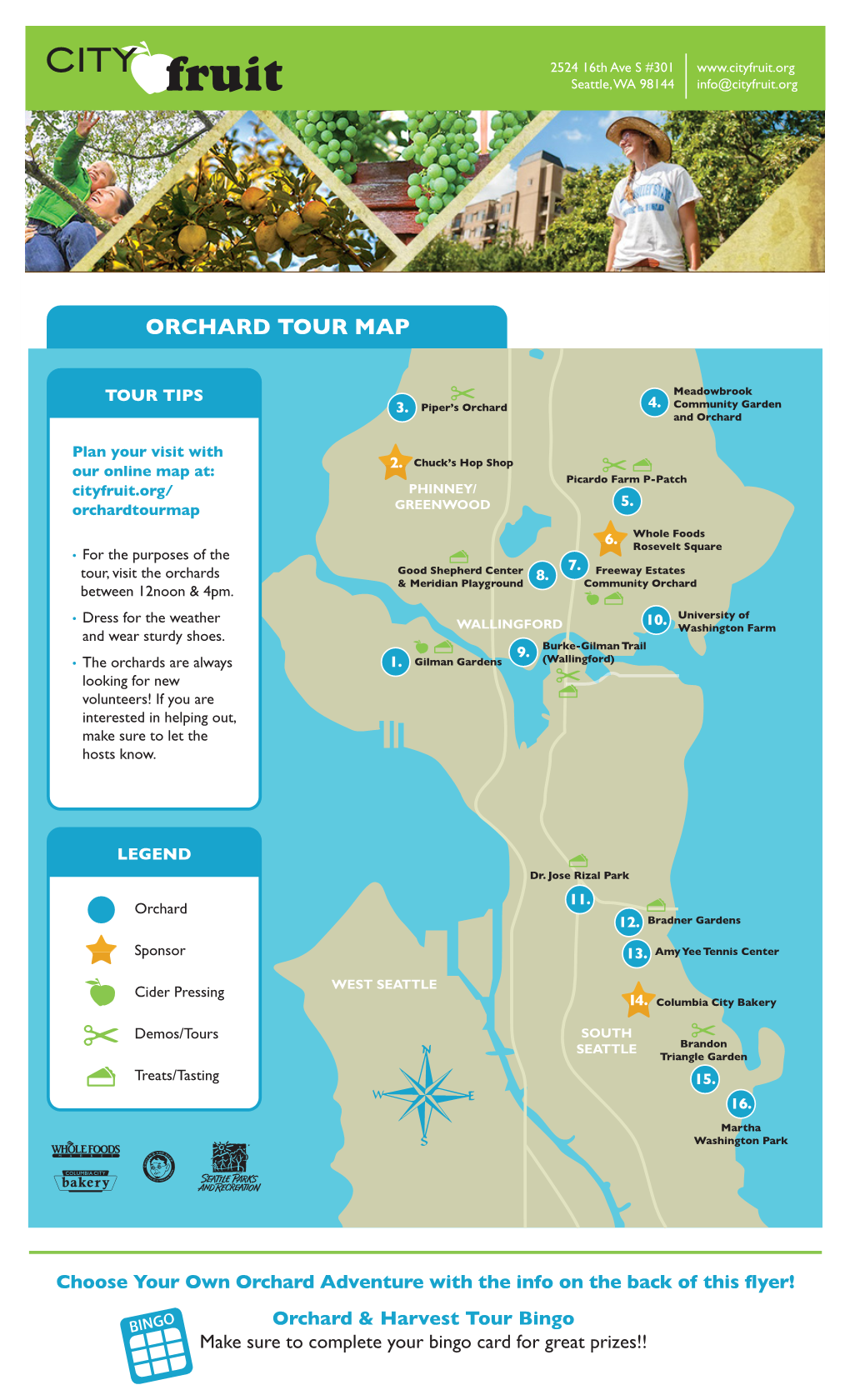 Orchard Tour Map