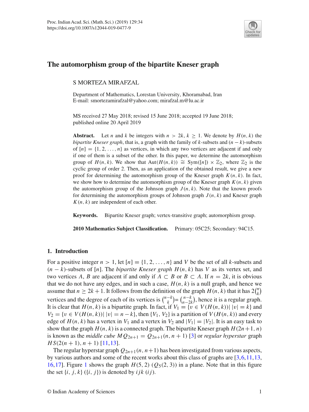 The Automorphism Group of the Bipartite Kneser Graph