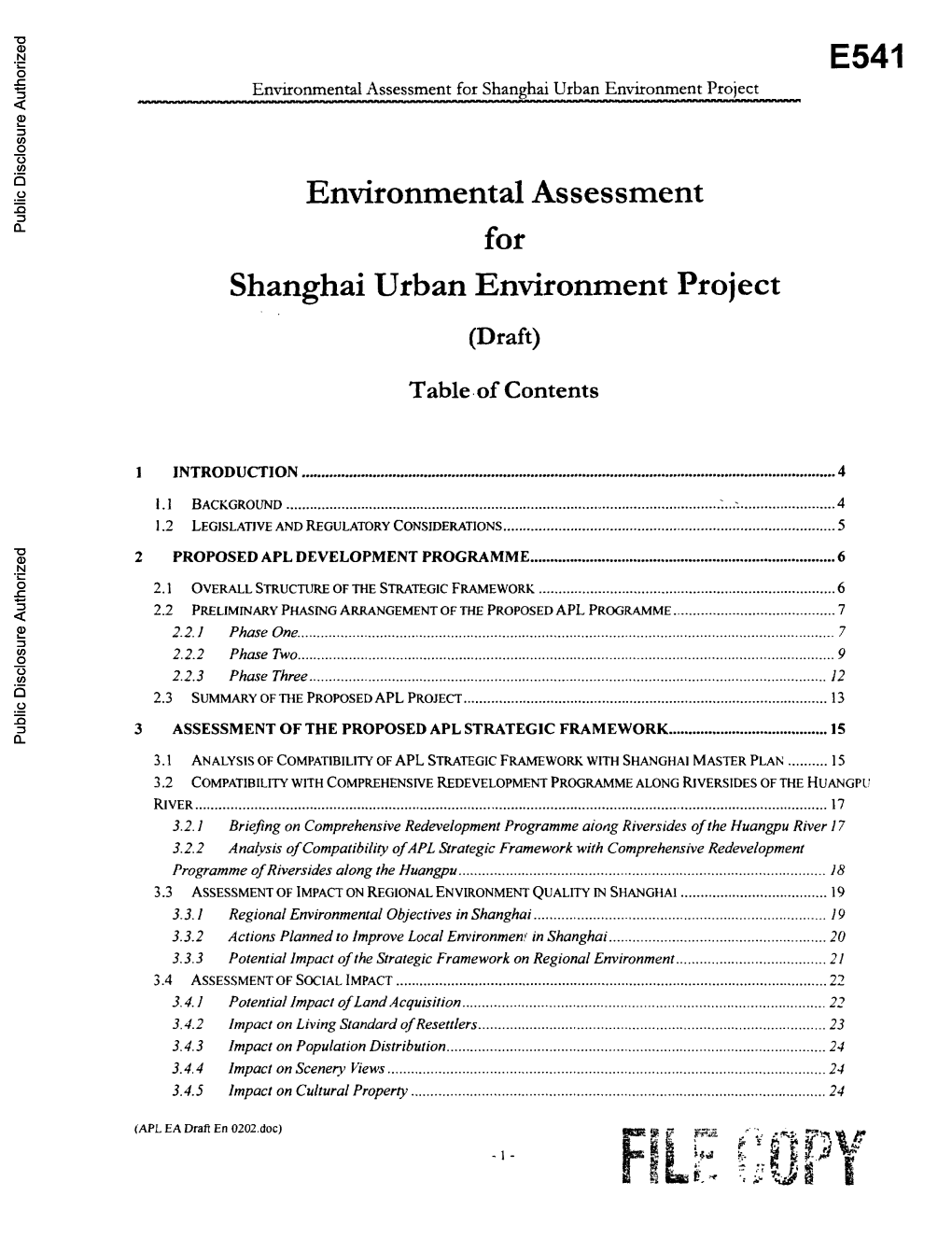 World Bank Document