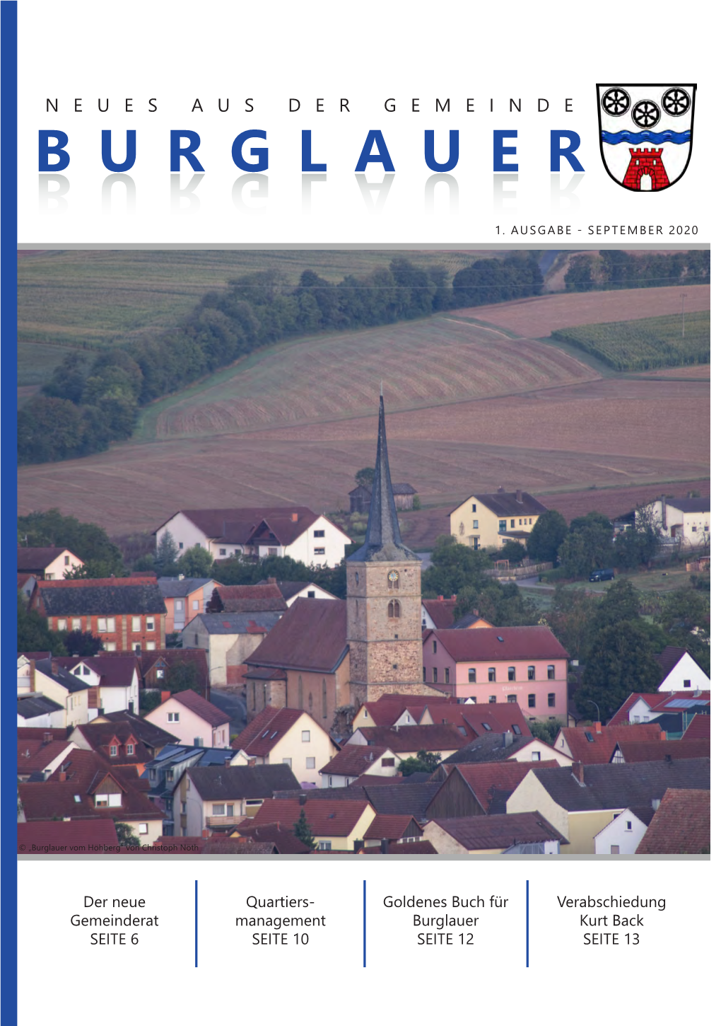 Gemeindeblatt Burglauer - Aus Dem Gemeinderat, Ausgabe September 2020" Von Linda Beer - VG Bad Neustadt A.D