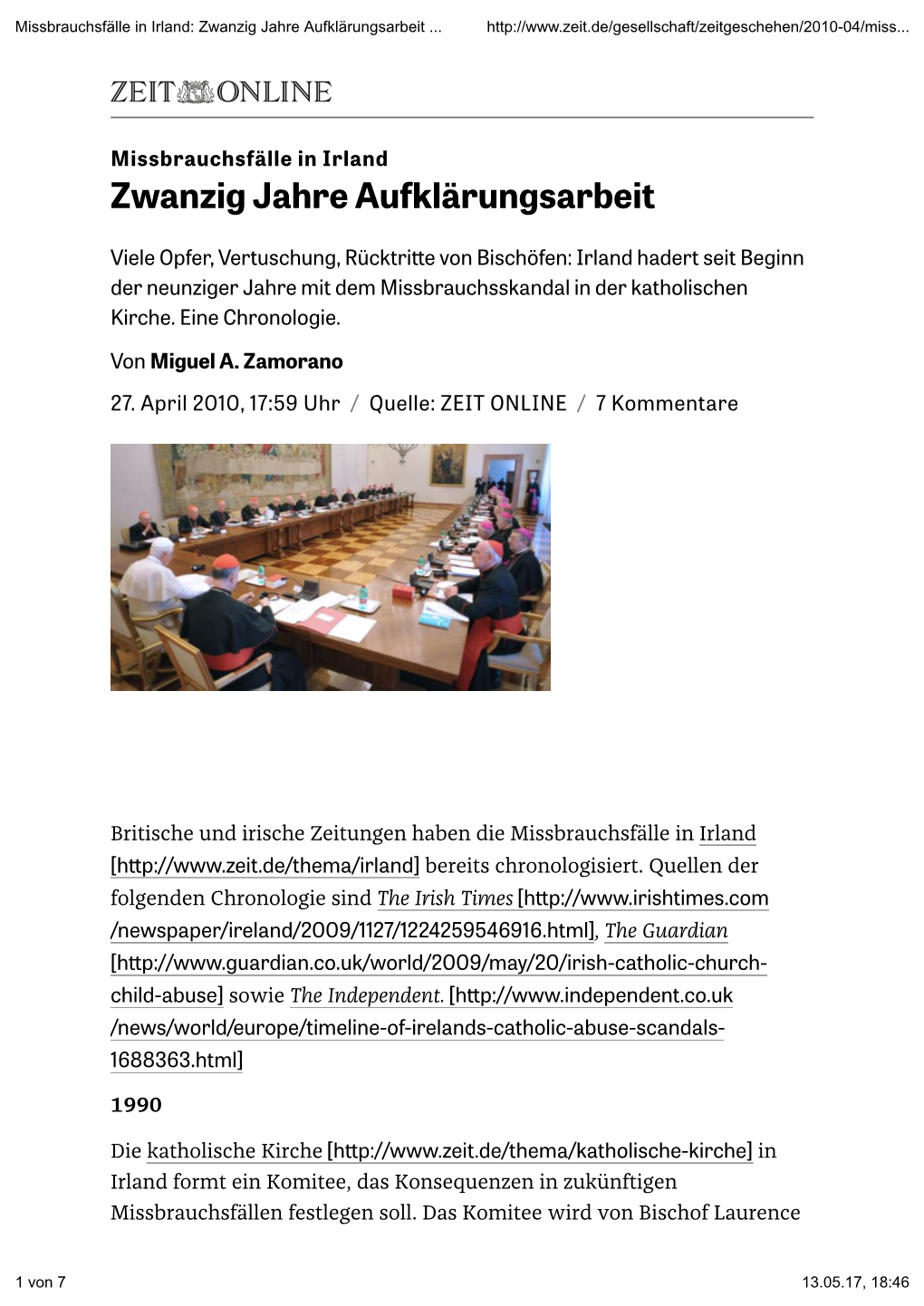 Zwanzig Jahre Aufklärungsarbeit