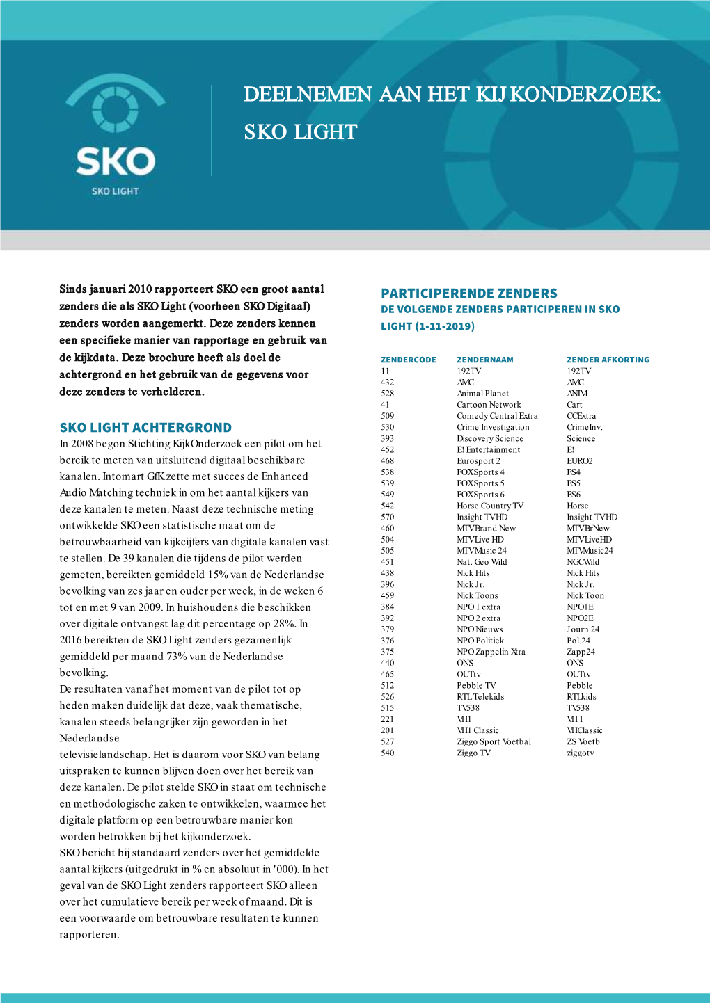 Brochure Deelnemen Aan Het Kijkonderzoek SKO Light