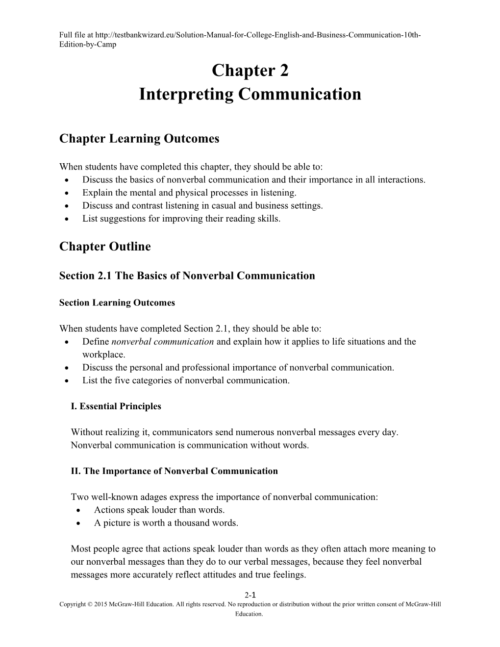 Interpreting Communication