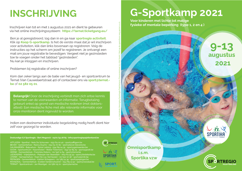 G-Sportkamp 2021