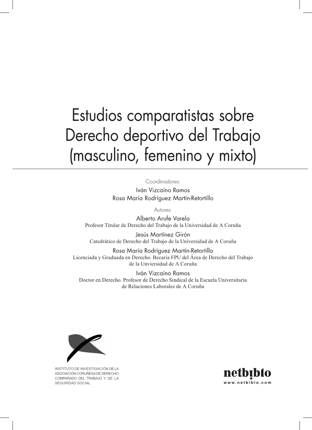 Derecho Deportivo Del Trabajo (Masculino, Femenino Y Mixto)