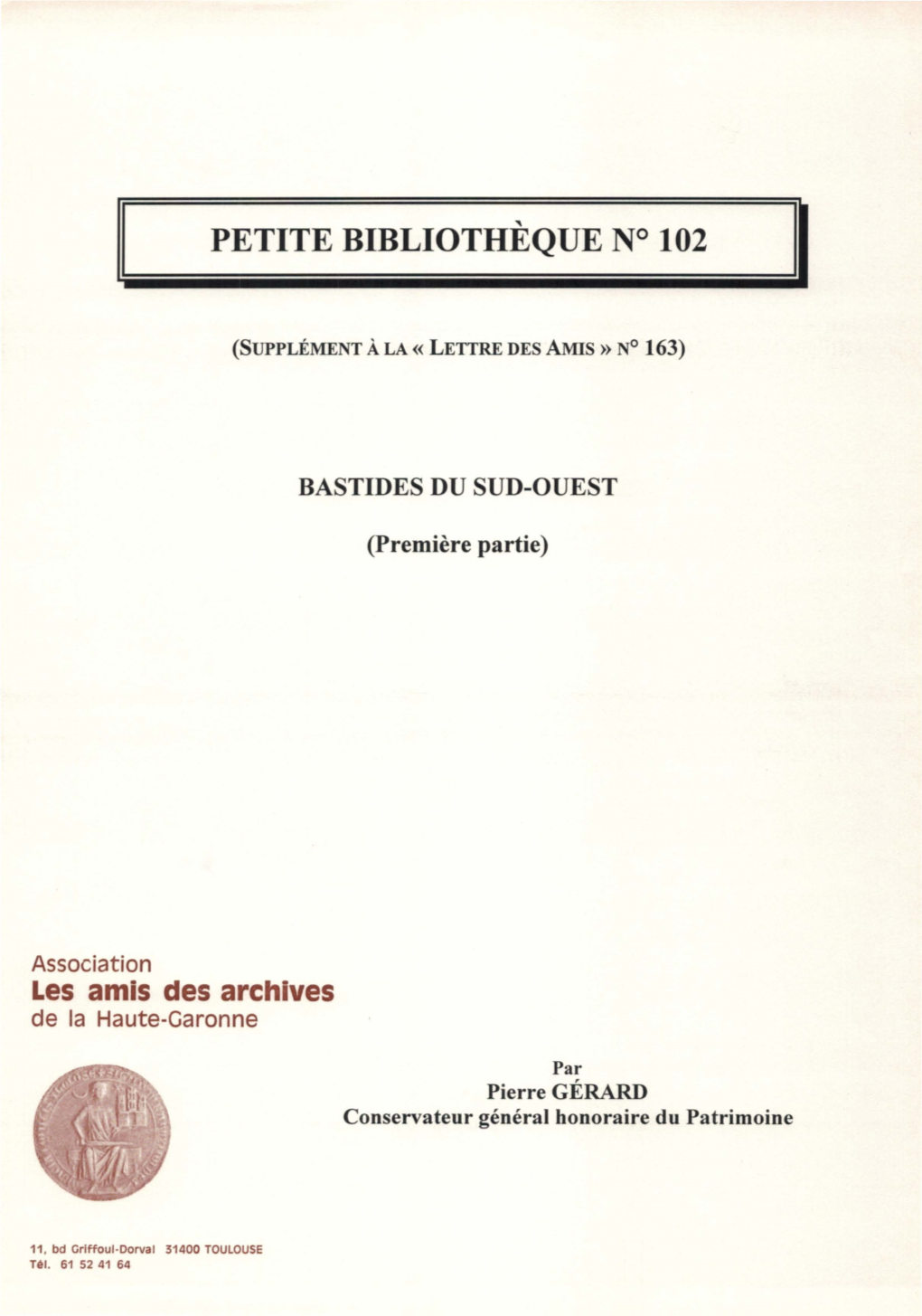 PETITE BIBLIOTHÈQUE N° 102 Il