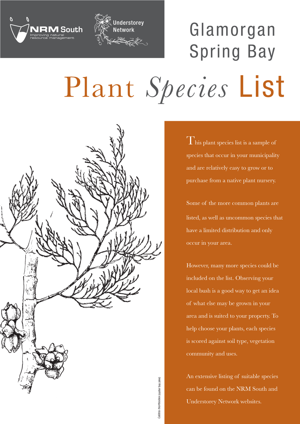 Glamorgan Spring Bay Plant Species List