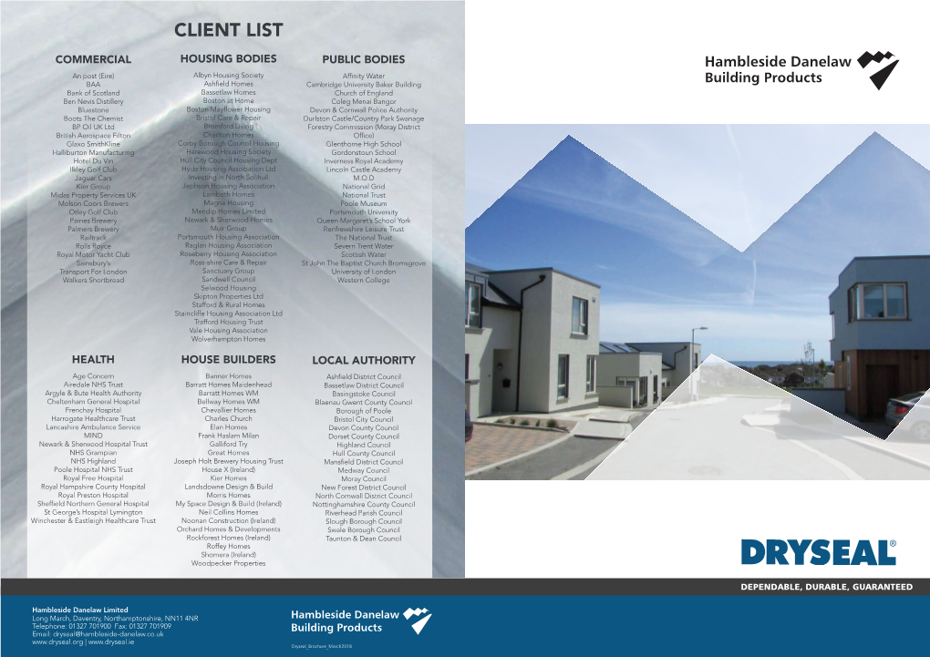 Dryseal Flat Roofing Brochure