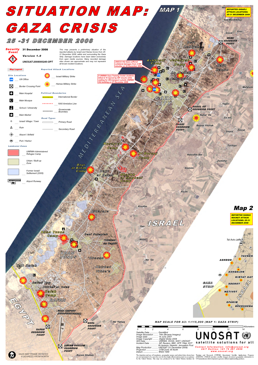 Situation Map-Gaza Crisis