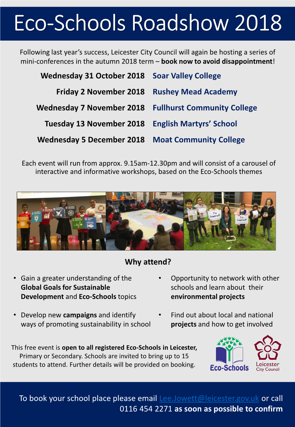 Eco-Schools Roadshow Dates