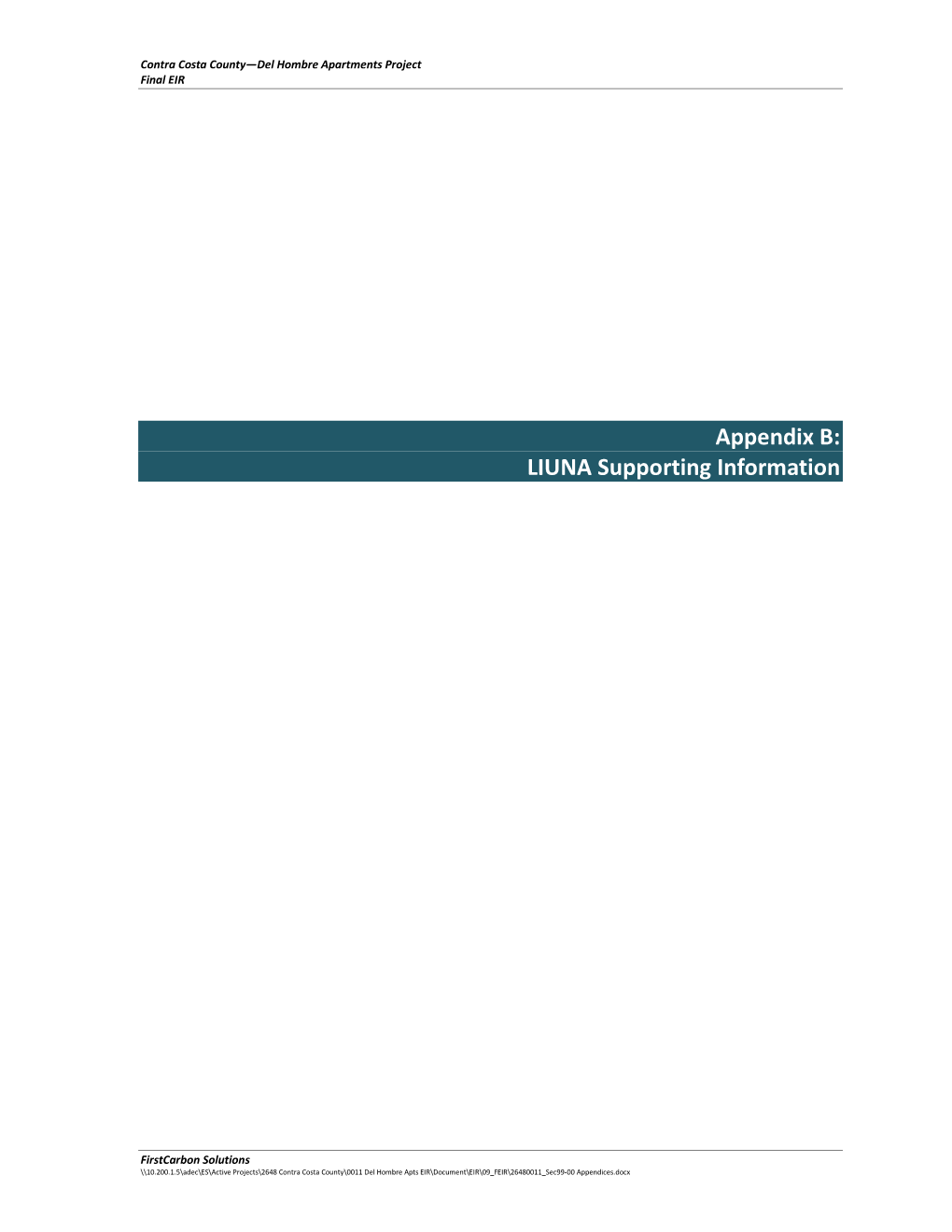 Appendix B: LIUNA Supporting Information