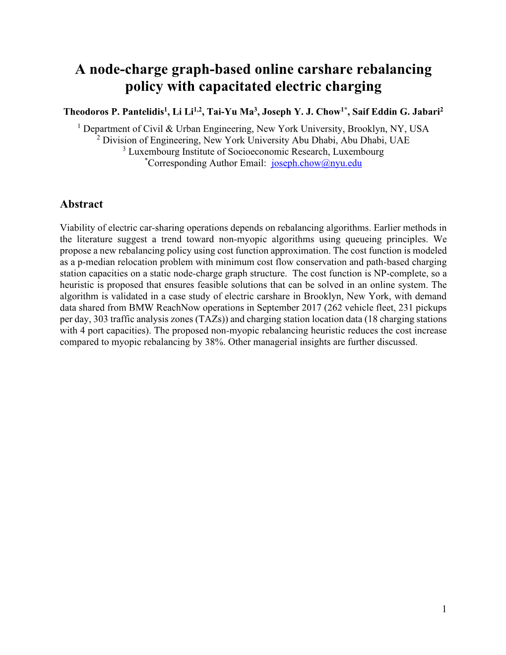 A Node-Charge Graph-Based Online Carshare Rebalancing Policy with Capacitated Electric Charging