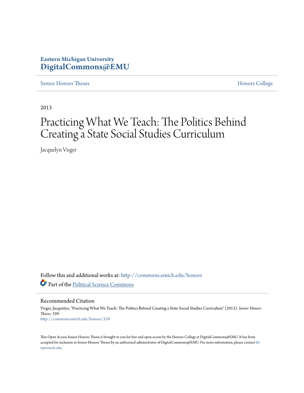 The Politics Behind Creating a State Social Studies Curriculum