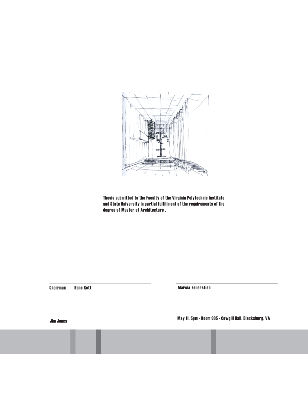 Hans Rott Thesis Submitted to the Faculty of the Virginia Polytechnic