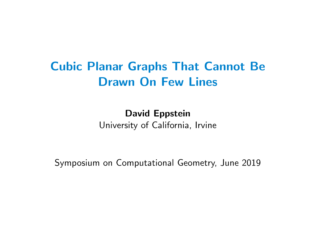 Cubic Planar Graphs That Cannot Be Drawn on Few Lines