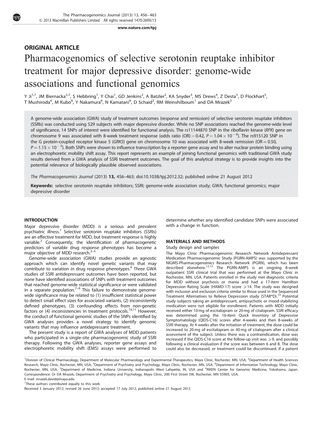 Genome-Wide Associations and Functional Genomics