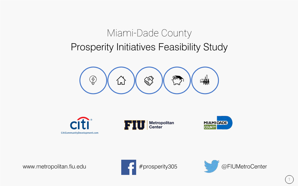 Miami-Dade County Prosperity Initiatives Feasibility Study