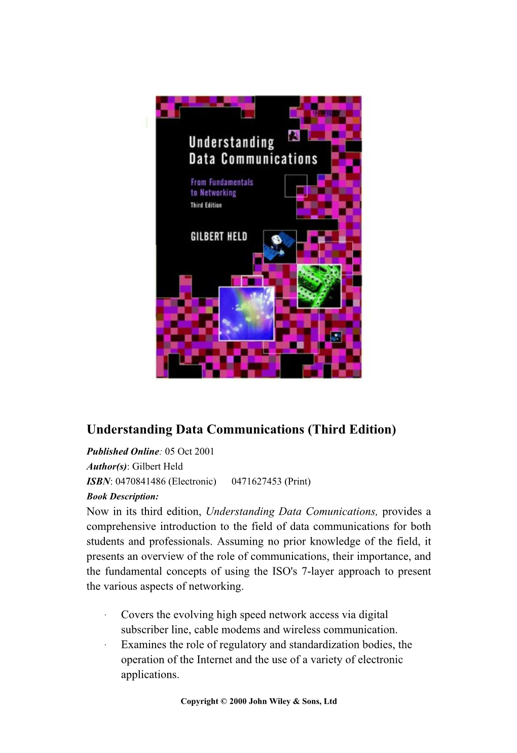 Understanding Data Communication from Fundamentals to Networking.Pdf