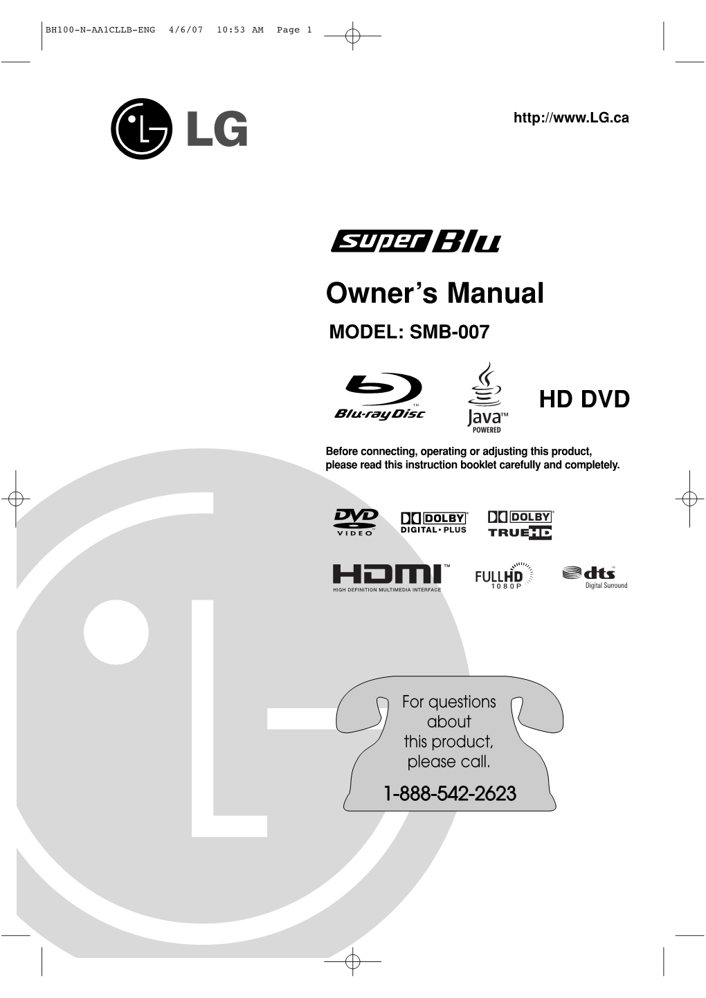 Owner's Manual to Be Certain