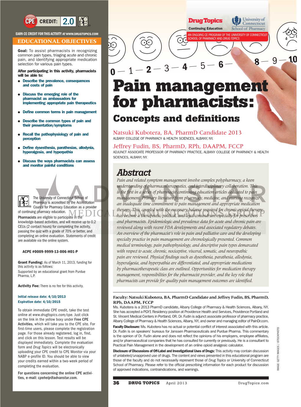 Pain Management for Pharmacists