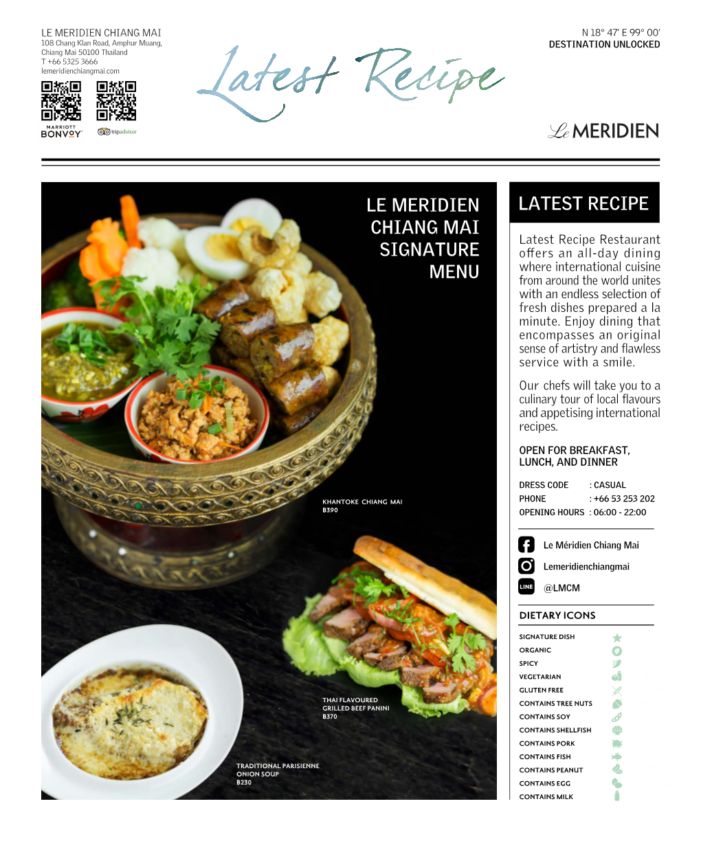 Latest Recipe Menu