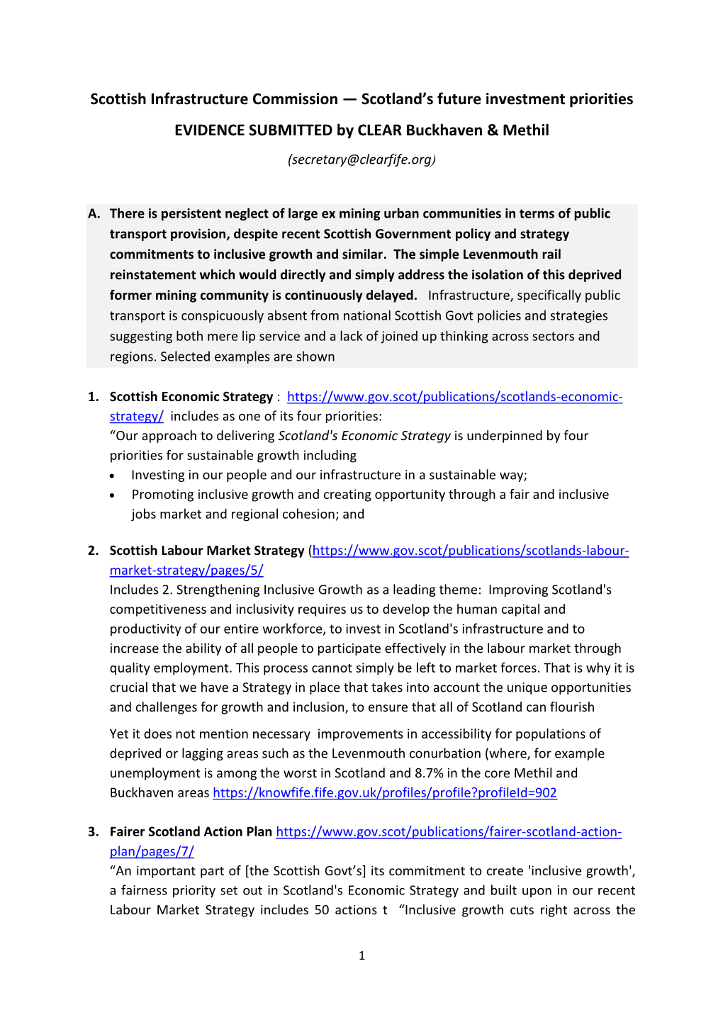 Scottish Infrastructure Commission — Scotland's Future Investment