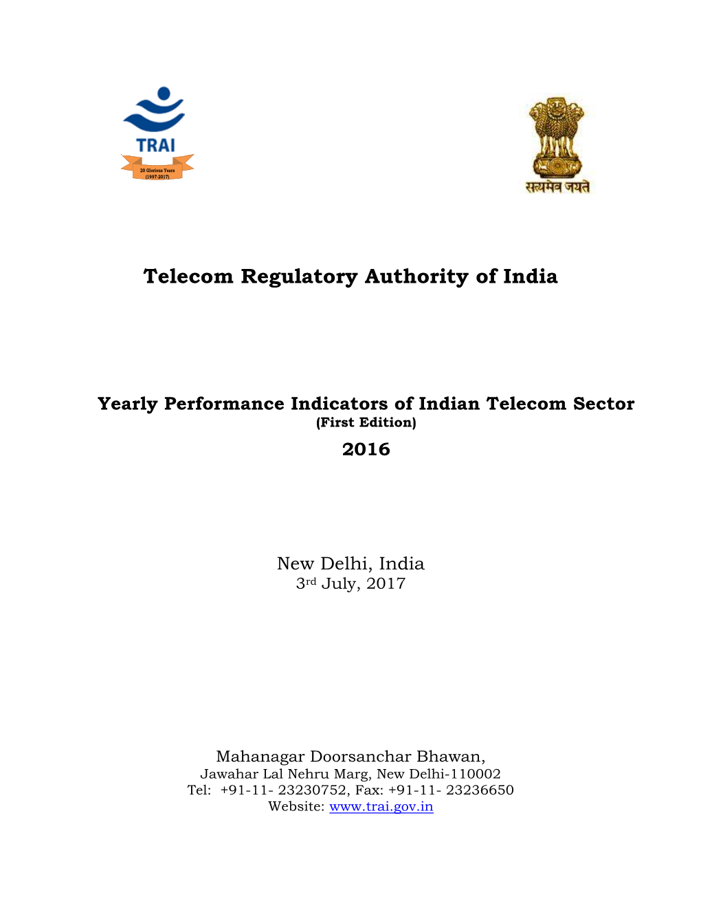 Telecom Regulatory Authority of India