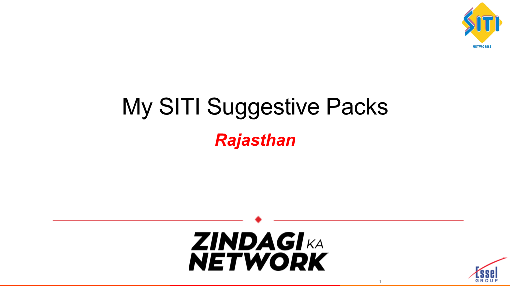 MY SITI Rajasthan Packs