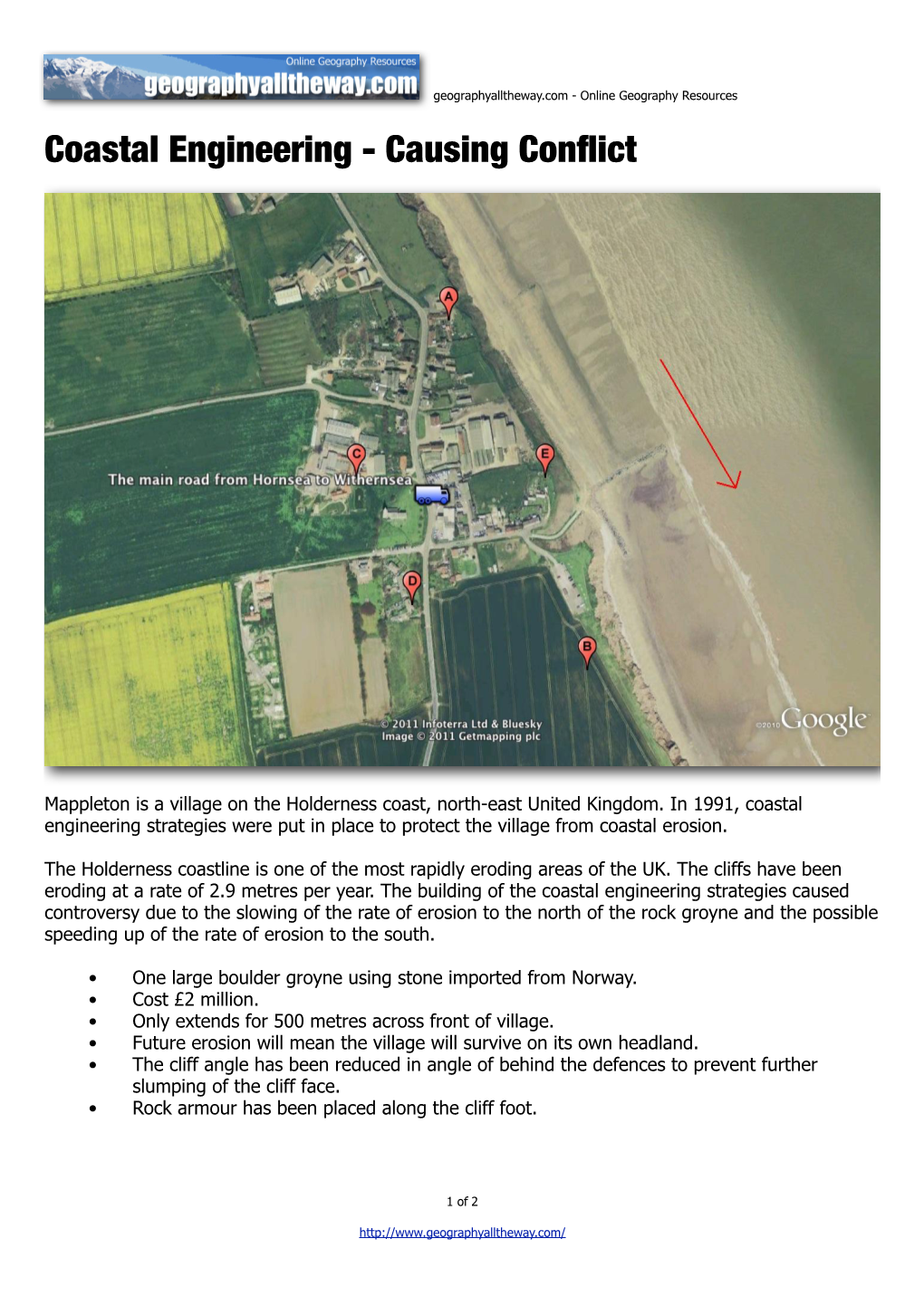 Coastal Engineering - Causing Conﬂict