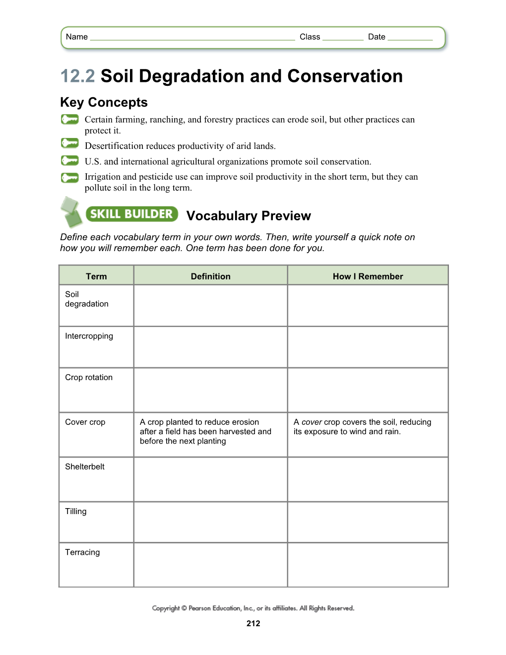 12.2 Soil Degradation and Conservation