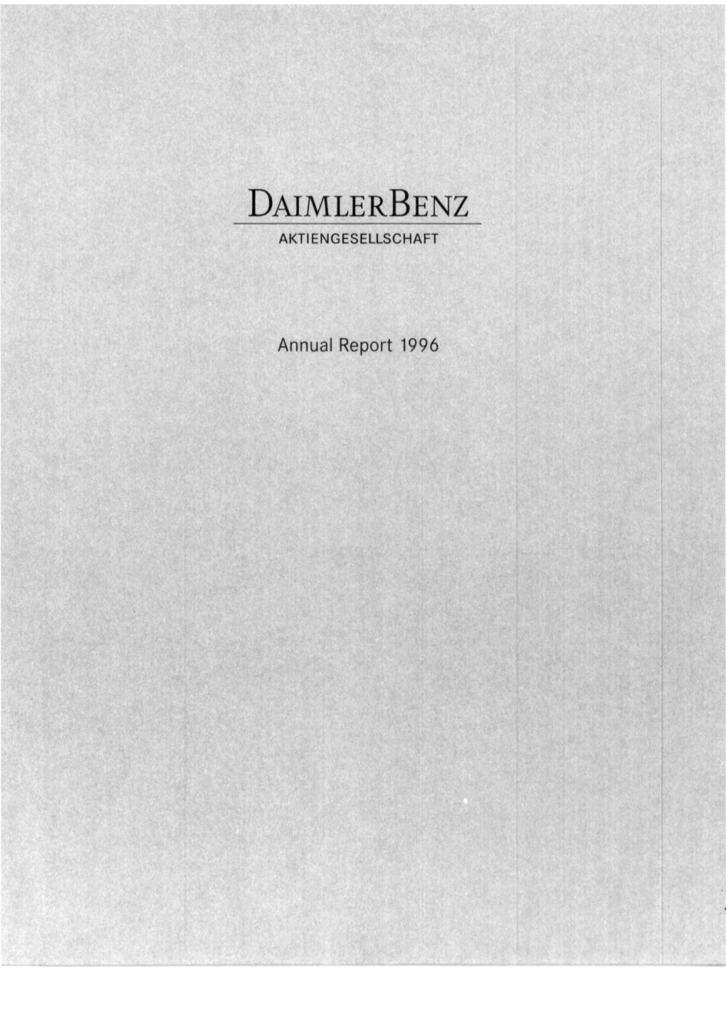 Daimler-Benz Annual Report 1996