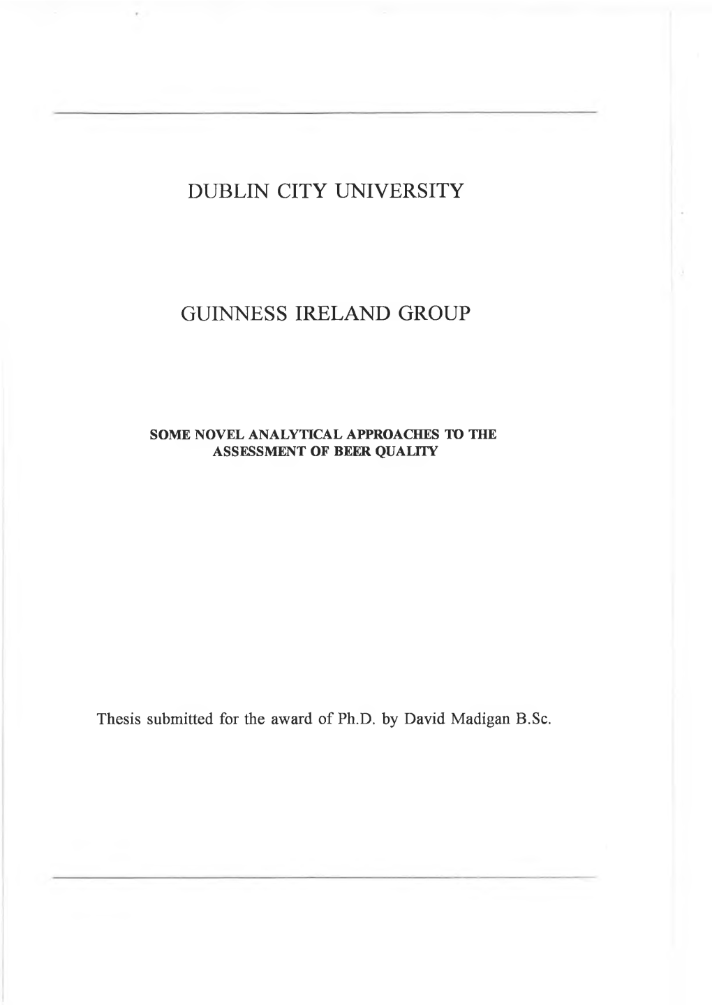 Dublin City University Guinness Ireland Group