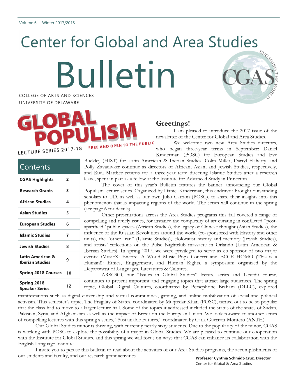 CGAS Bulletin