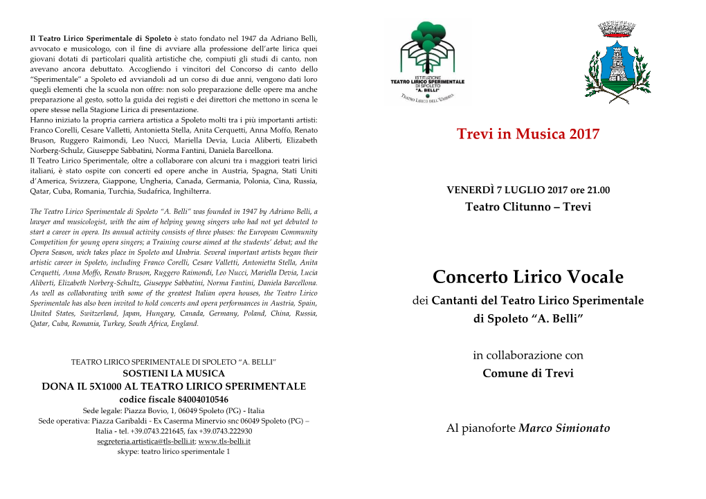 Concerto Lirico Vocale