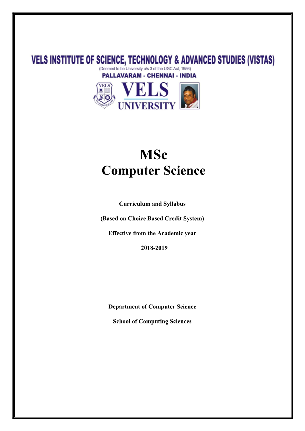 M.Sc Computer Science