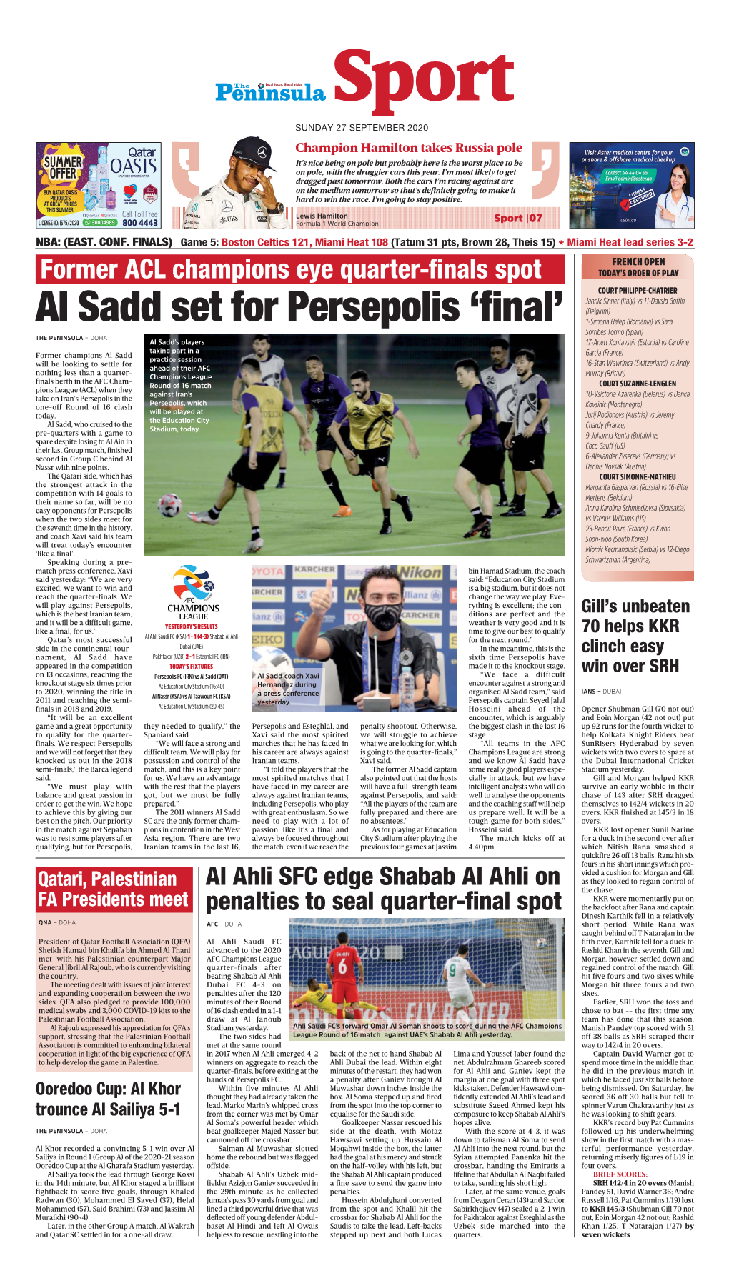 Al Sadd Set for Persepolis