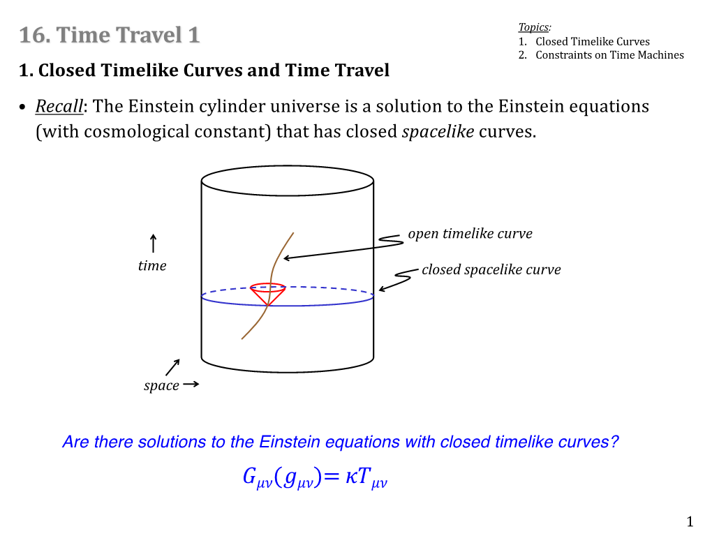 16. Time Travel 1 )=