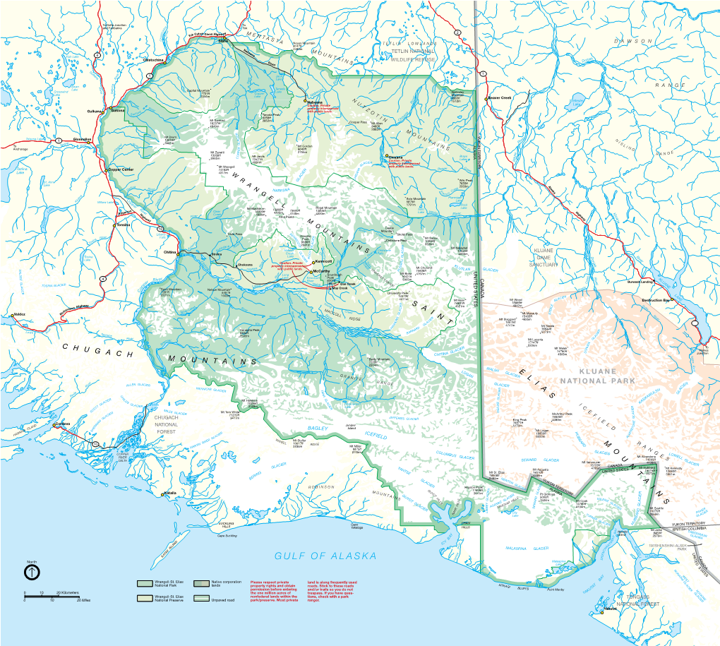 Download a Map of Wrangell-St. Elias National Park