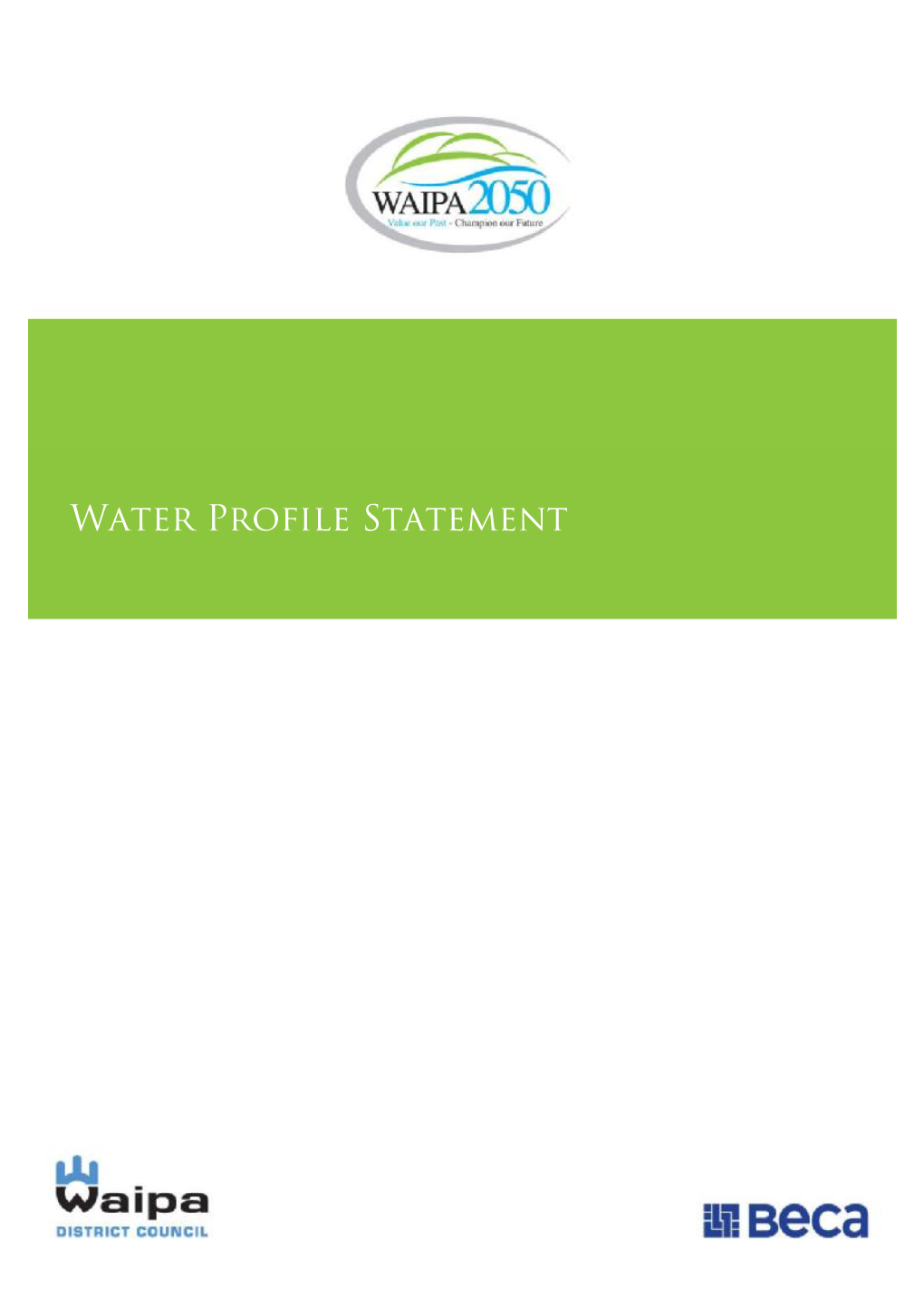 Water Supply Infrastructure