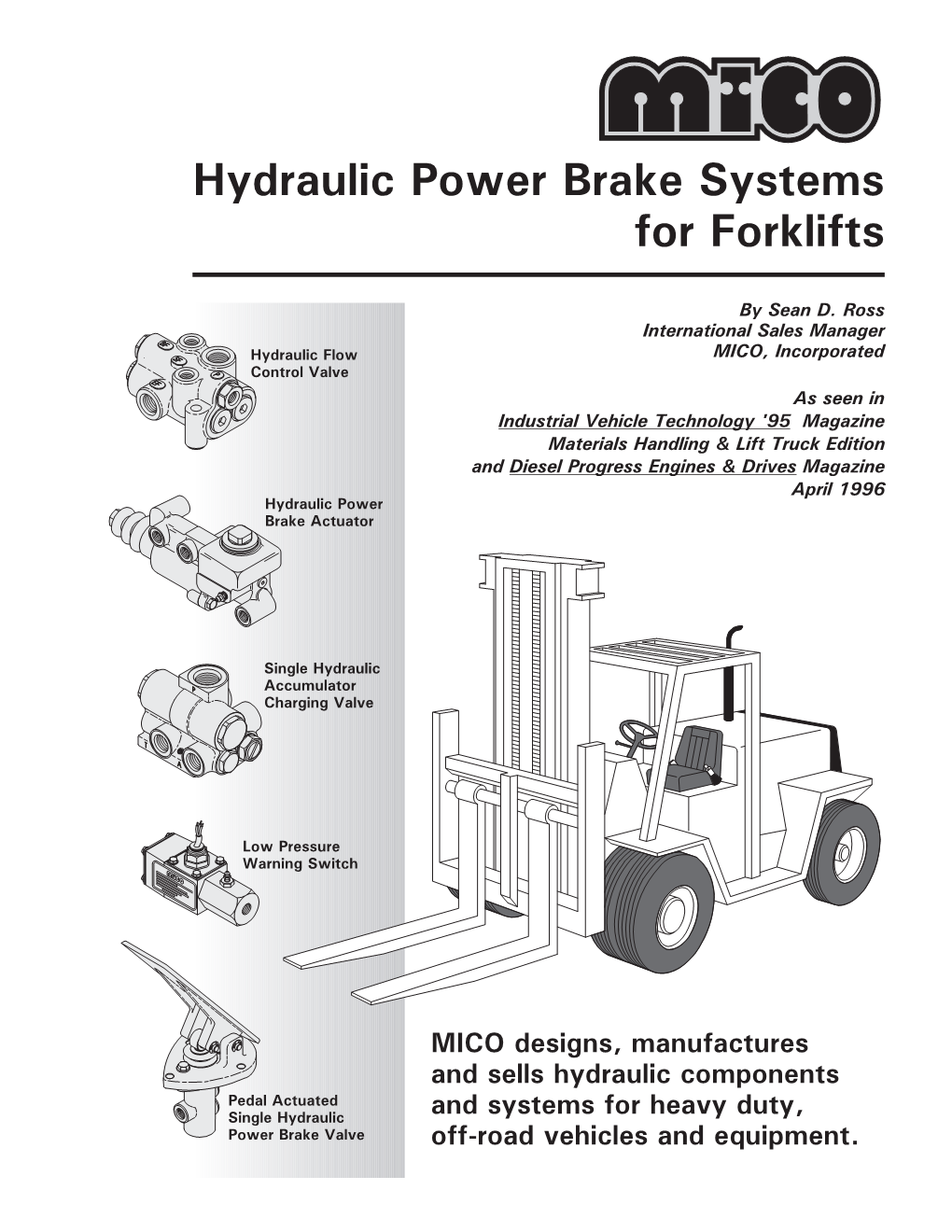 Hydraulic Power Brake Systems for Forklifts