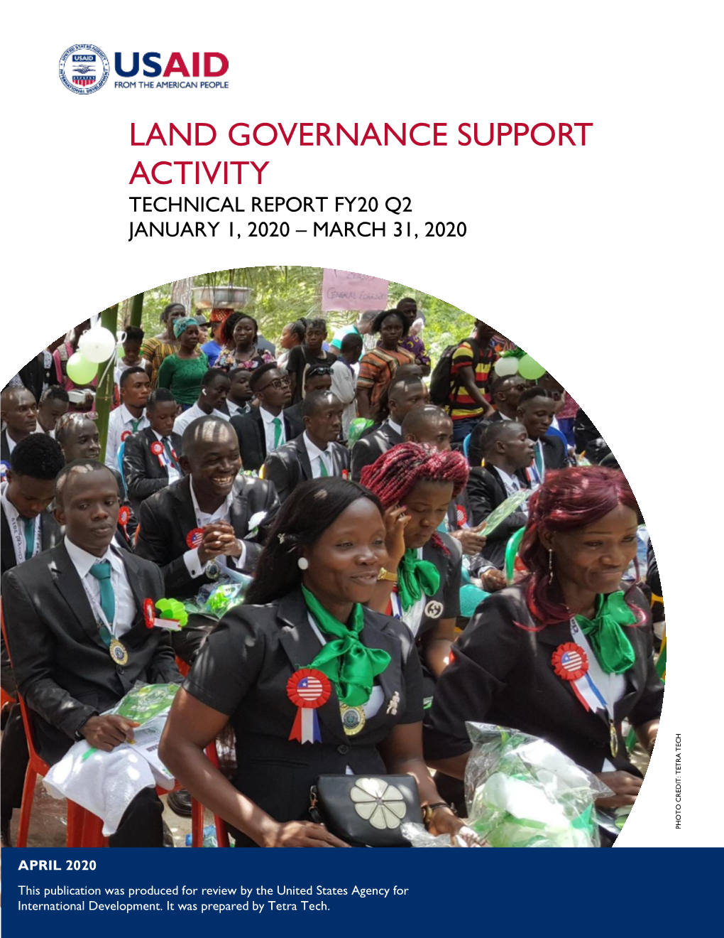 Land Governance Support Activity Technical Report Fy20 Q2 January 1, 2020 – March 31, 2020