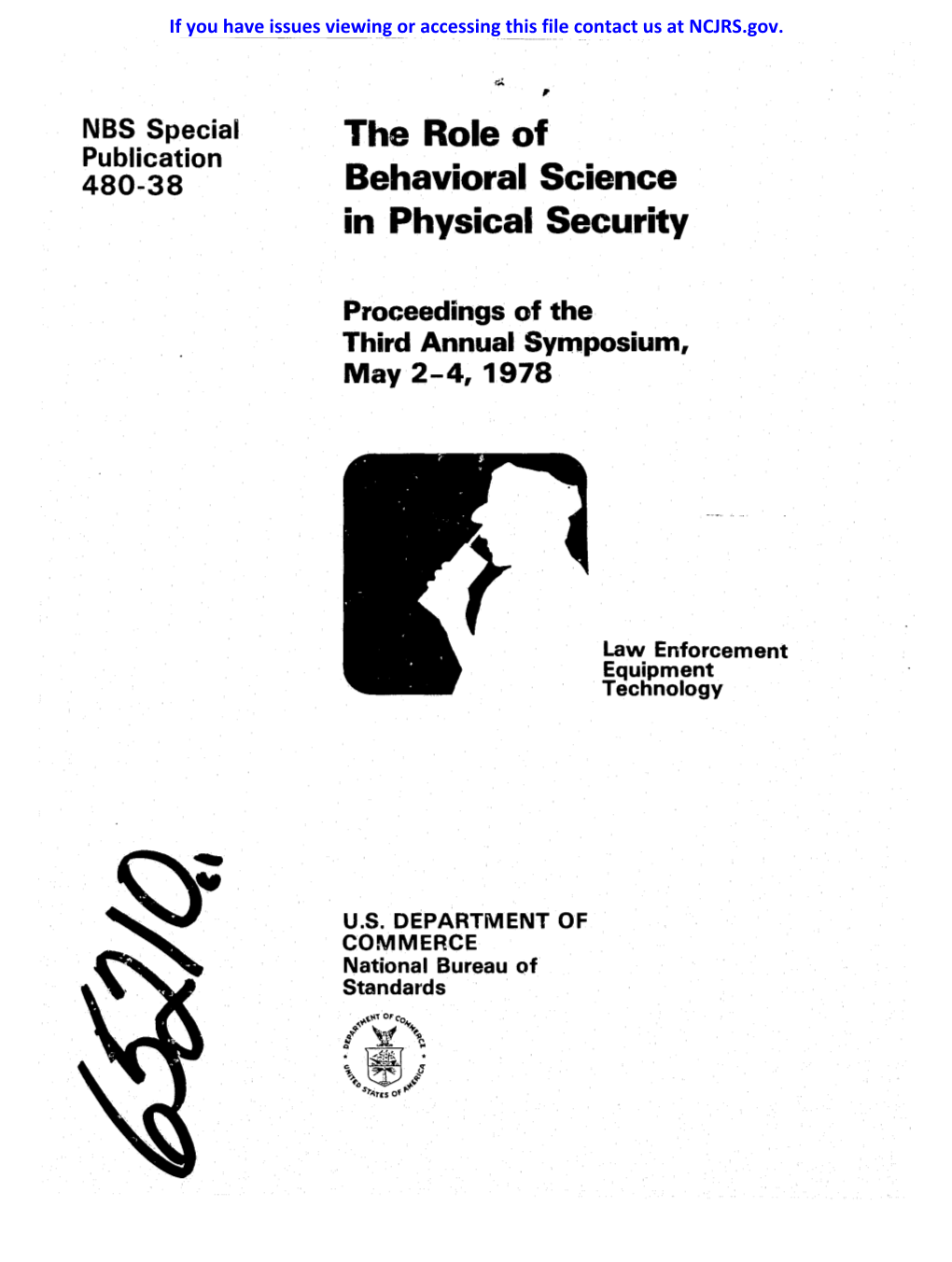 The Role of Behavioral Science in Physical Security,