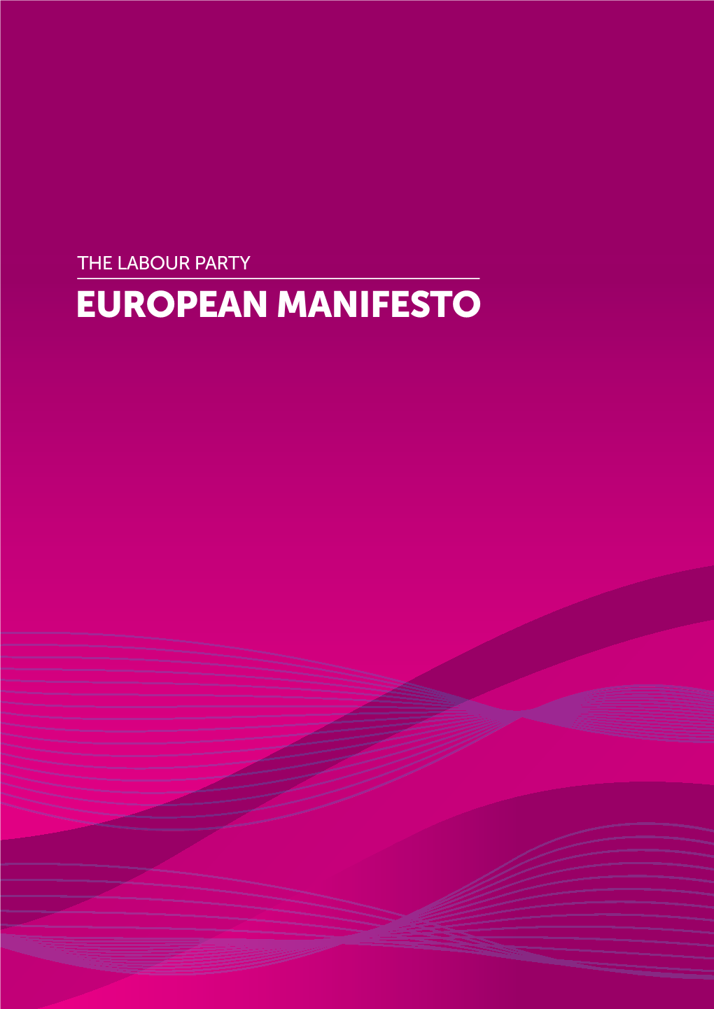 European Manifesto Contents