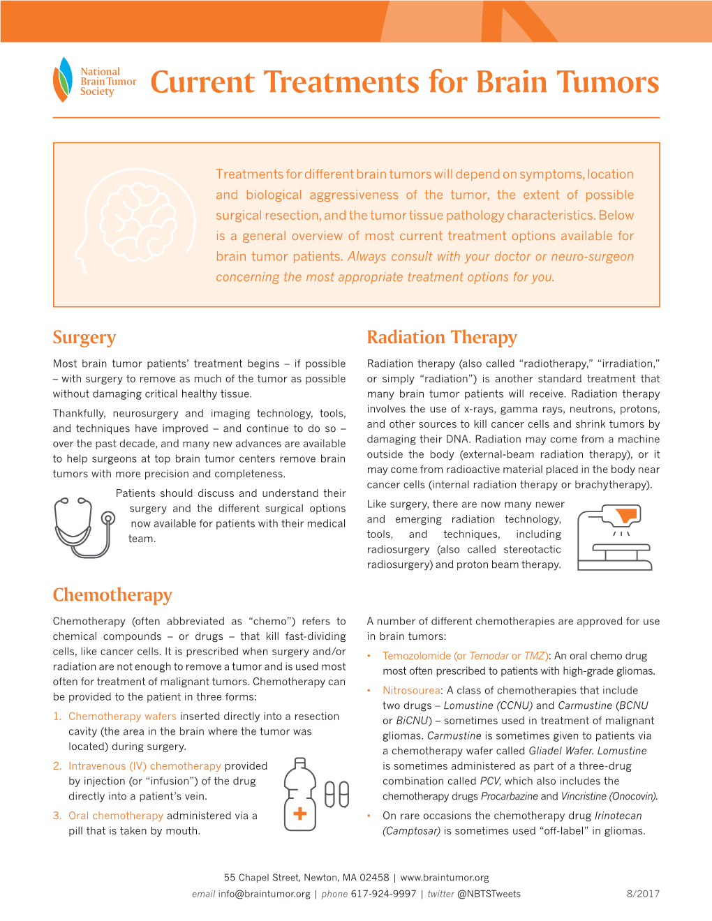 Current Treatments for Brain Tumors