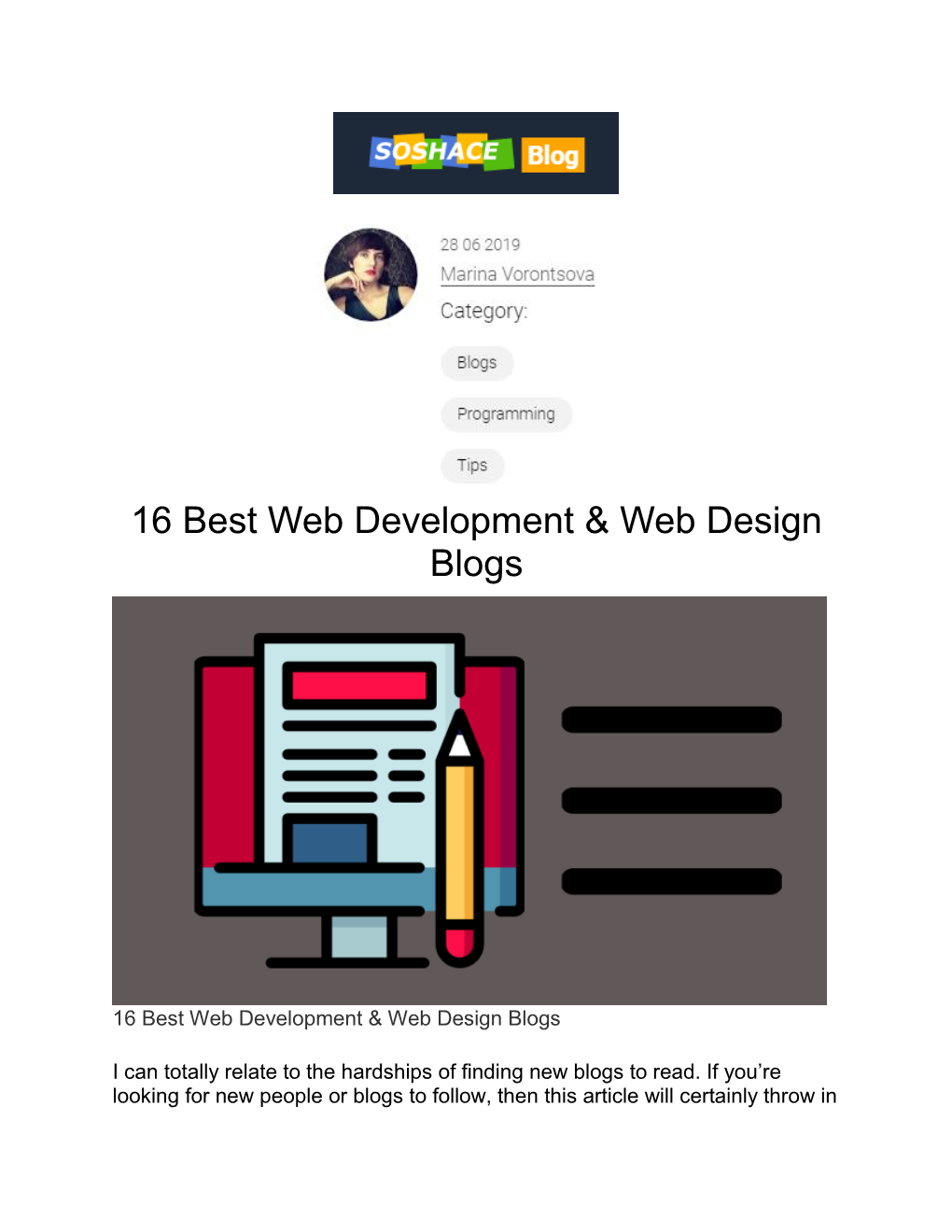 16 Best Web Development & Web Design Blogs